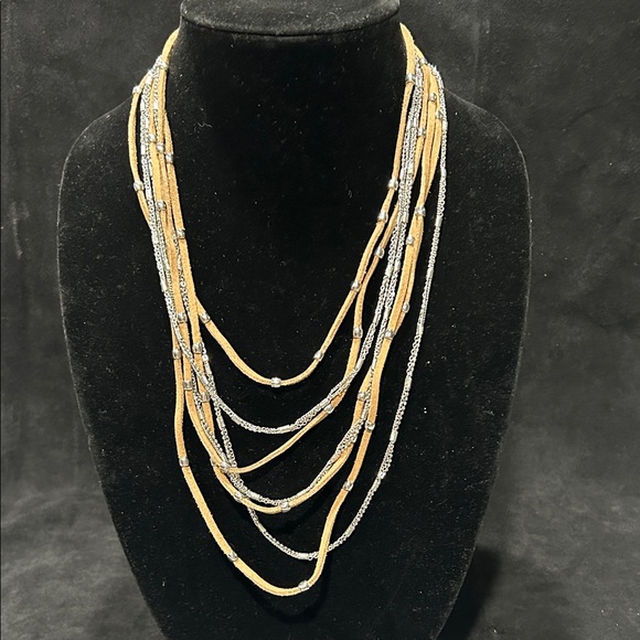 Christopher & Banks Jewelry - Christopher & Banks Gold and Silver Layered Necklace
